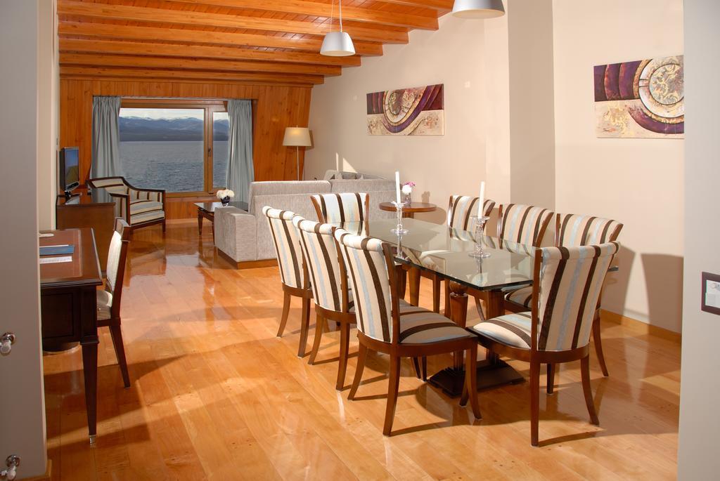 Alma Del Lago Suites & Spa San Carlos de Bariloche Exteriör bild A dining room